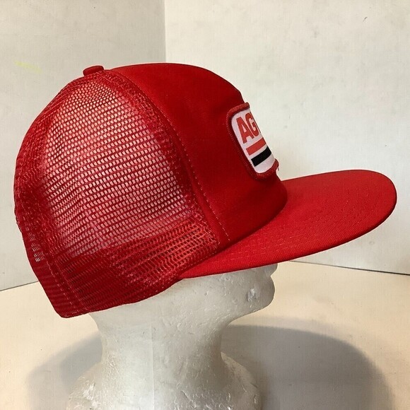 Vintage Agway Red Trucker Hat The Winner Tag Made USA Snapback One Size - Picture 3 of 7